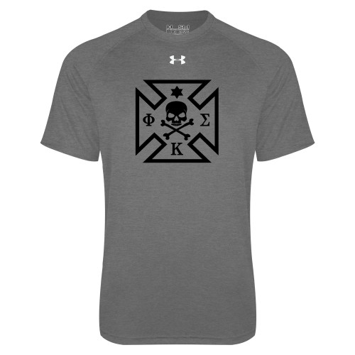 Under Armour Carbon Heather Tech Tee-Maltese Cross