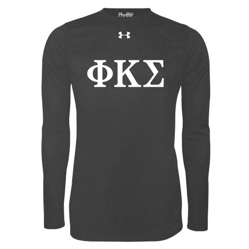 Under Armour Carbon Heather Long Sleeve Tech Tee-Phi Kappa Sigma Greek