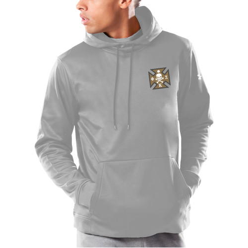 Under Armour Grey Armour Fleece Hoodie-Maltese Cross