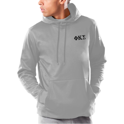 Under Armour Grey Armour Fleece Hoodie-Phi Kappa Sigma Greek