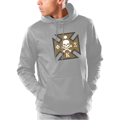 Under Armour Grey Armour Fleece Hoodie-Maltese Cross