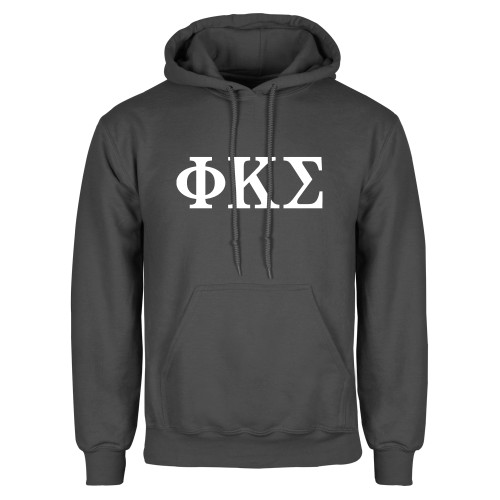 Charcoal Fleece Hoodie-Phi Kappa Sigma Greek
