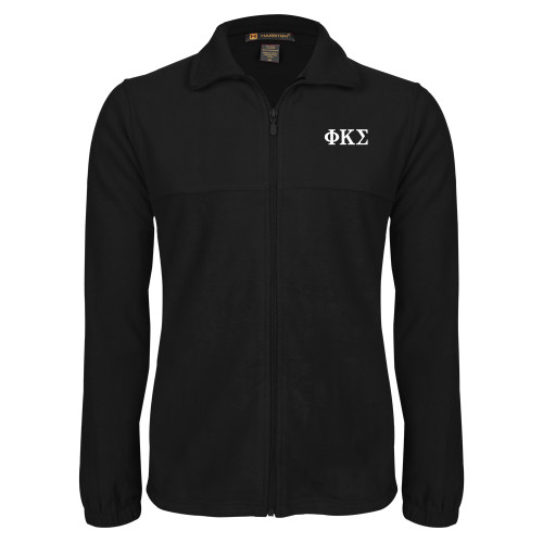 Black Fleece Full Zip Jacket-Phi Kappa Sigma Greek