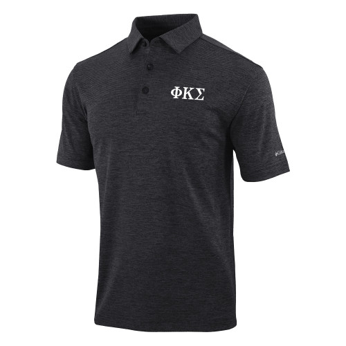  Columbia Black Omni Wick Set Golf Polo - Phi Kappa Sigma Greek