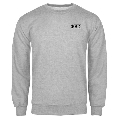 Grey Fleece Crew-Phi Kappa Sigma Greek