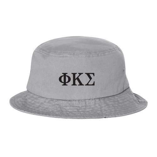 Sportsman Grey Bucket Hat-Phi Kappa Sigma Greek