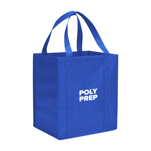  Non Woven Royal Grocery Tote - Poly Prep Stacked