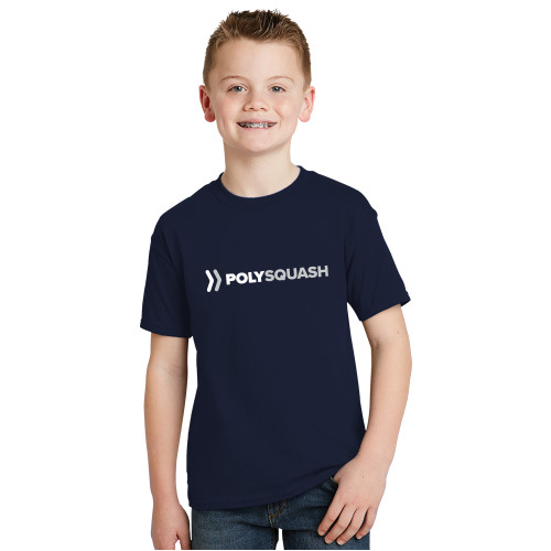  Youth Navy T Shirt - Squash