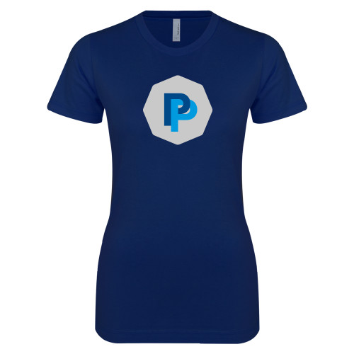  Next Level Womens Navy Boyfriend Tee - PP in Badge