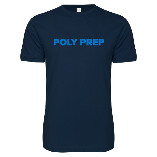  Next Level Navy SoftStyle T Shirt - Poly Prep