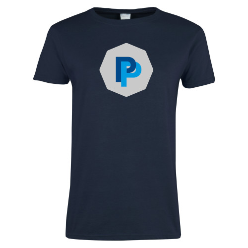  Womens Short Sleeve Navy Tee - PP in Badge