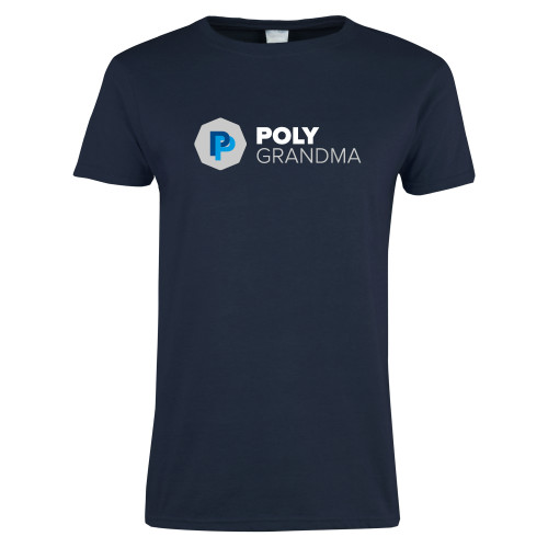  Womens Short Sleeve Navy Tee - Grandma