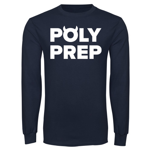  Navy Long Sleeve T-Shirt - Poly Prep