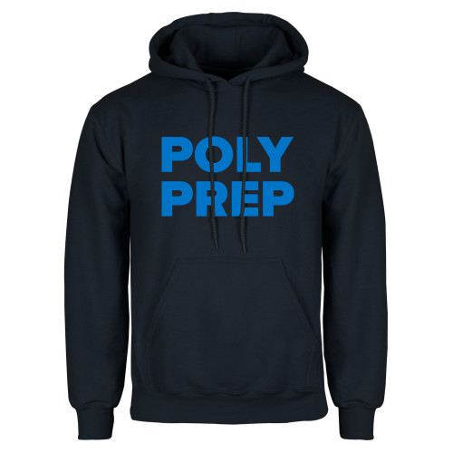  Navy Fleece Hoodie - Poly Prep Stacked