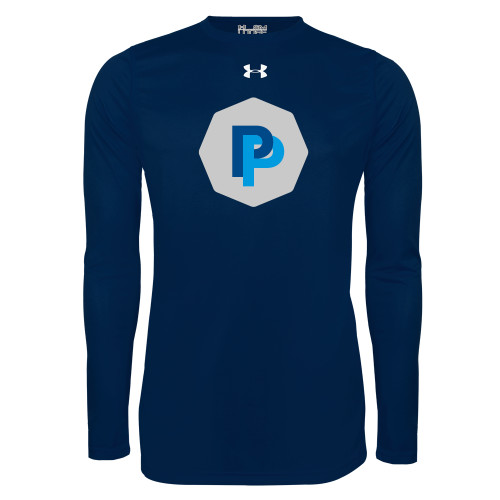  Under Armour Navy Long Sleeve Tech Tee - PP in Badge