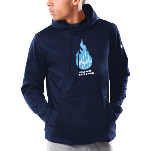  Under Armour Navy Armour Fleece Hoodie - Poly Prep Track and Field