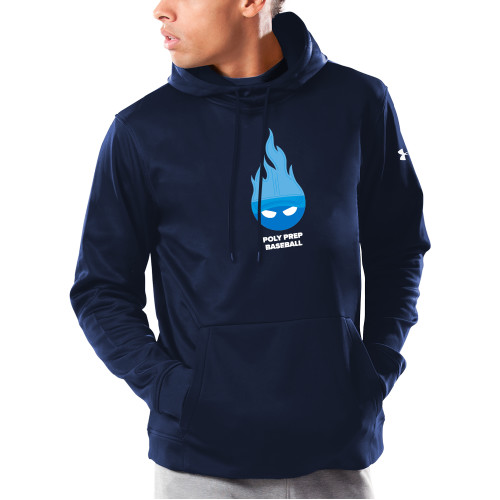  Under Armour Navy Armour Fleece Hoodie - Poly Prep Baseball