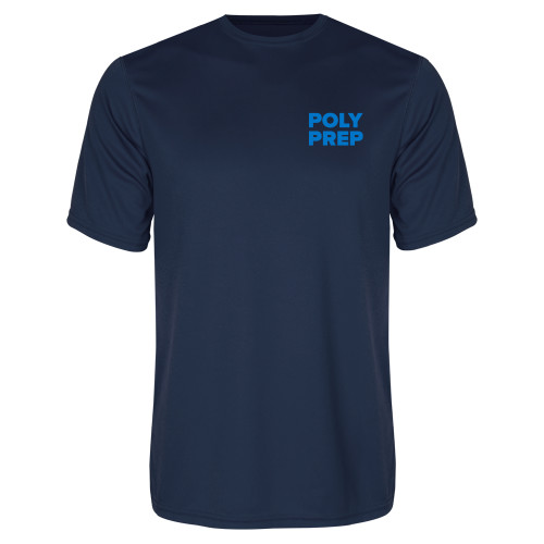  Navy Performance Tee - Poly Prep Stacked