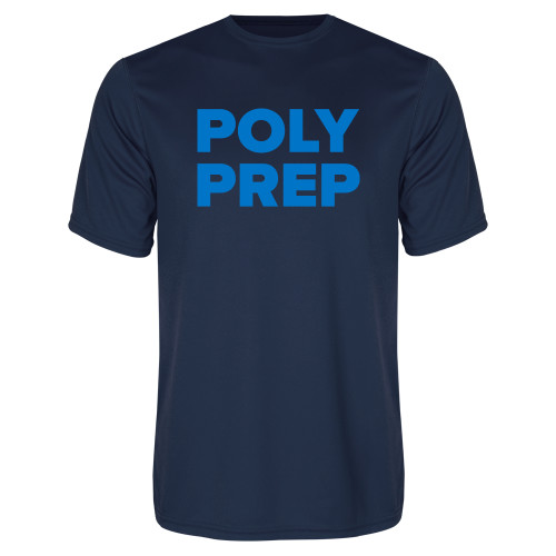  Navy Performance Tee - Poly Prep Stacked