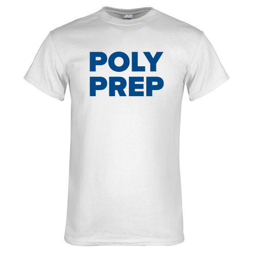  White T Shirt - Poly Prep Stacked