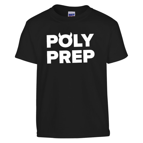  Youth Black T Shirt - Poly Prep