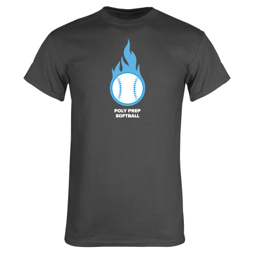 Charcoal T Shirt - Poly Prep Softball