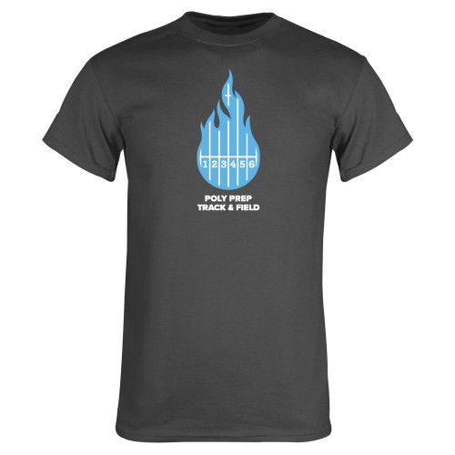  Charcoal T Shirt - Poly Prep Track and Field