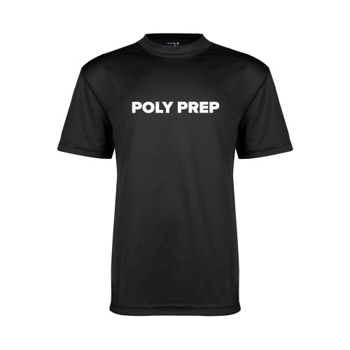  Youth Performance Black Tee - Poly Prep