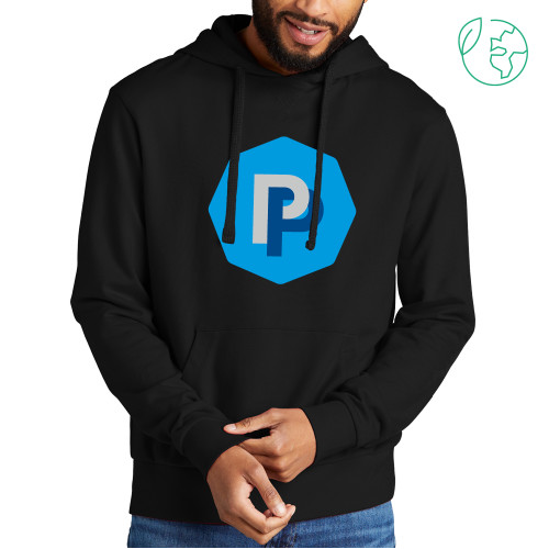  Allmade Black Organic French Terry Pullover Hoodie - PP in Badge