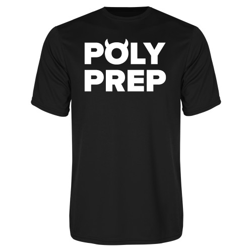  Black Performance Tee - Poly Prep
