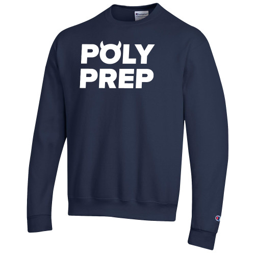 Champion Navy Fleece Crew - Poly Prep
