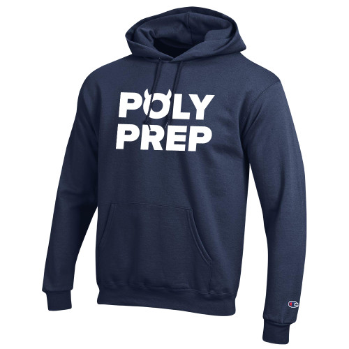  Champion Navy Fleece Hoodie - Poly Prep