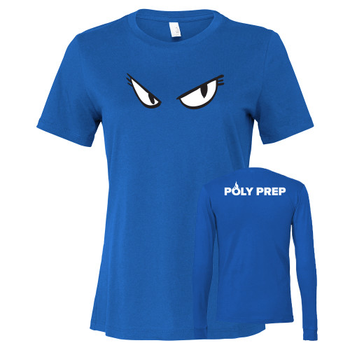  Bella + Canvas Womens Royal Relaxed Cotton T Shirt - Devil Eyes