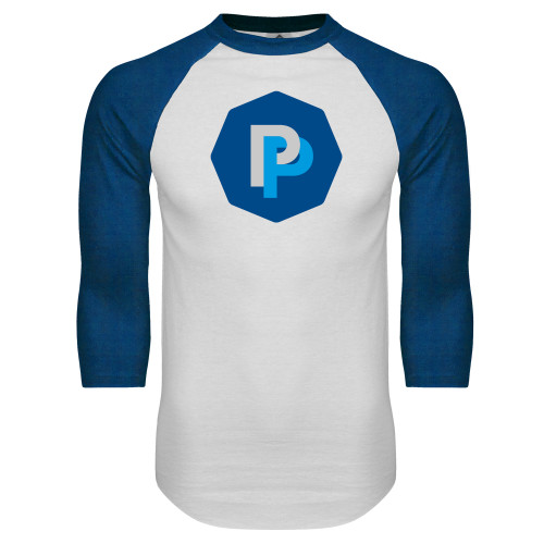 Main Image for  White/Royal Raglan Baseball T Shirt