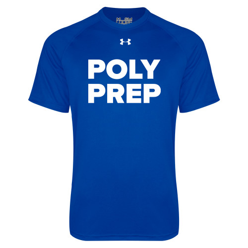  Under Armour Royal Tech Tee - Poly Prep Stacked