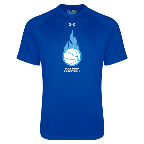  Under Armour Royal Tech Tee - Poly Prep Basketball UA