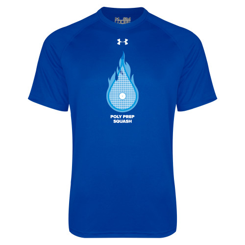  Under Armour Royal Tech Tee - Poly Prep Squash UA