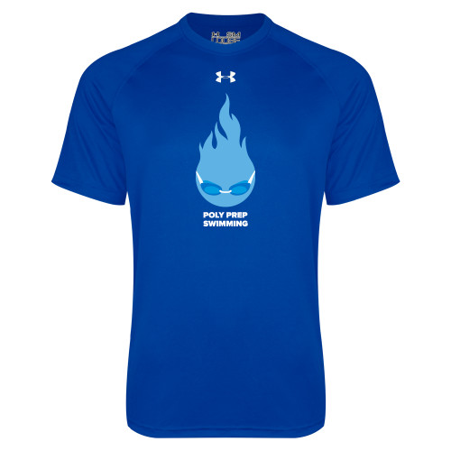  Under Armour Royal Tech Tee - Poly Prep Swimming UA