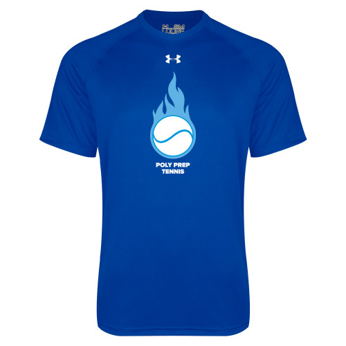  Under Armour Royal Tech Tee - Poly Prep Tennis UA