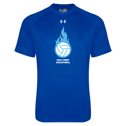  Under Armour Royal Tech Tee - Poly Prep Volleyball UA