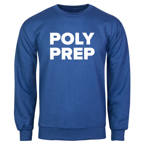  Royal Fleece Crew - Poly Prep Stacked