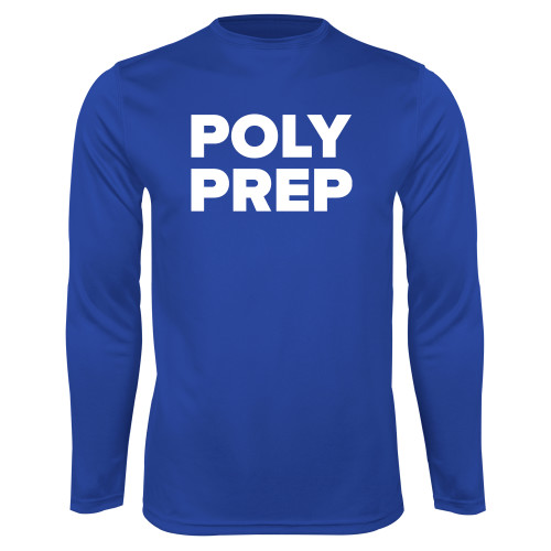  Royal Performance Long Sleeve Shirt - Poly Prep Stacked