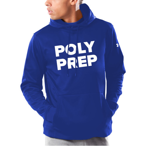  Under Armour Royal Armour Fleece Hoodie - Poly Prep Stacked
