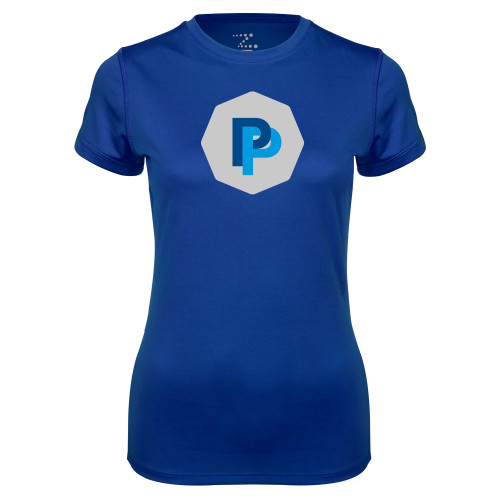  Womens Royal Performance Tee - PP in Badge