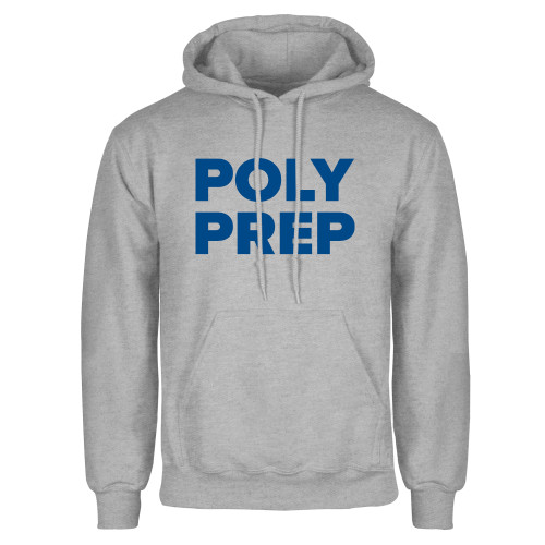  Grey Fleece Hoodie - Poly Prep Stacked