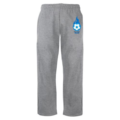  Grey Fleece Open Bottom Pant - Poly Prep Soccer