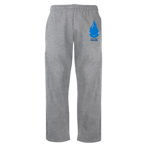  Grey Fleece Open Bottom Pant - Poly Prep Swimming