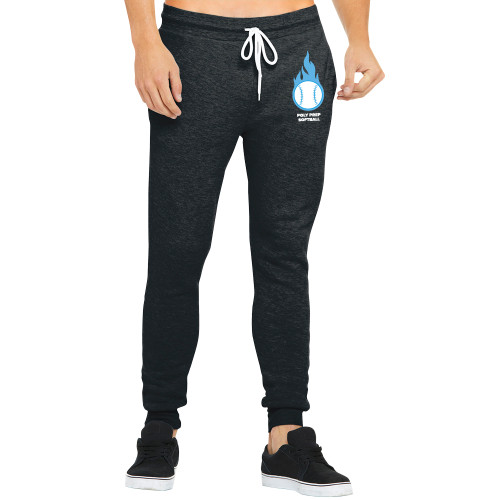  Bella Canvas Charcoal Heather Joggers - Poly Prep Softball