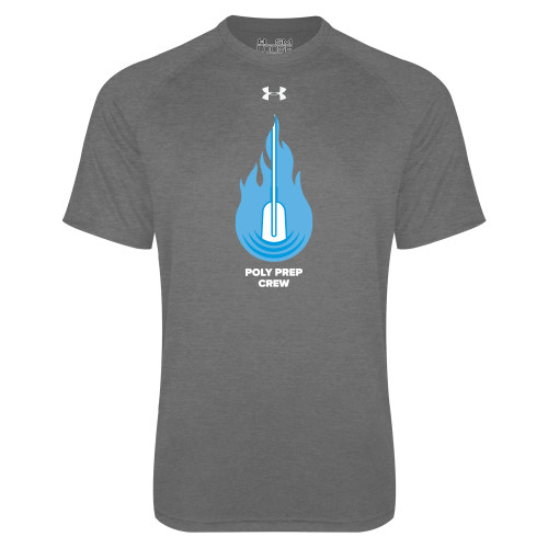  Under Armour Carbon Heather Tech Tee - Poly Prep Crew UA