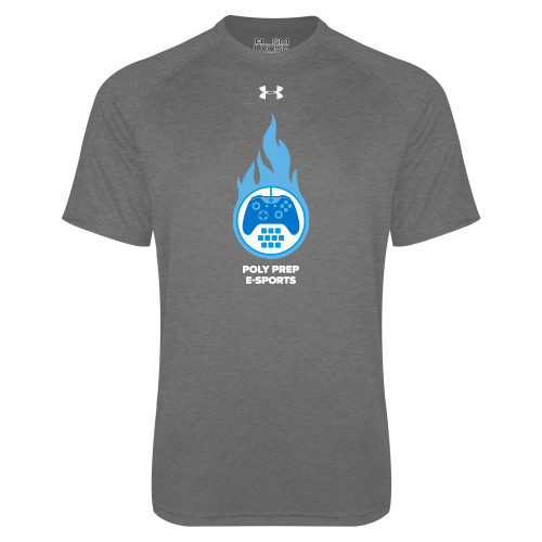  Under Armour Carbon Heather Tech Tee - Poly Prep ESports UA